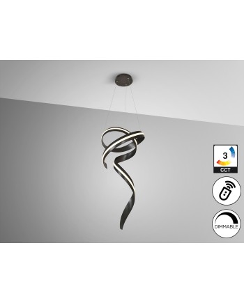 AMARA-LAMPARA VERTICAL - NEGRO MATE